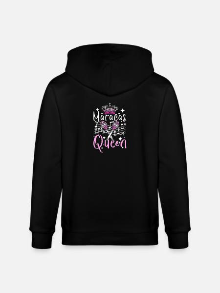 Girl Maracas Queen - Stanley/Stella CULTIVATOR Unisex Organic Hooded Jacket - black