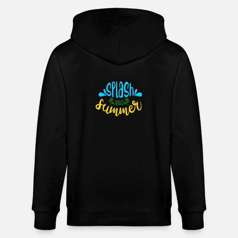 Planschen Sie in den Sommer - Stanley/Stella Unisex Bio-Kapuzenjacke CULTIVATOR - Schwarz