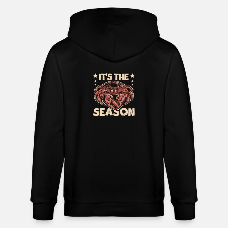 Crabe C’est la saison - Veste à capuche bio CULTIVATOR Stanley/Stella Unisexe - noir