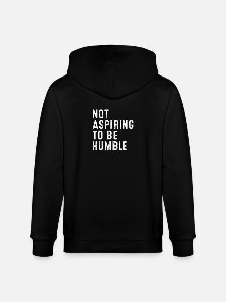 Ne pas aspirer à l’humilité - Veste à capuche bio CULTIVATOR Stanley/Stella Unisexe - noir