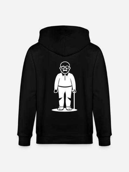 Opa Alter Mann - Stanley/Stella Unisex Bio-Kapuzenjacke CULTIVATOR - Schwarz