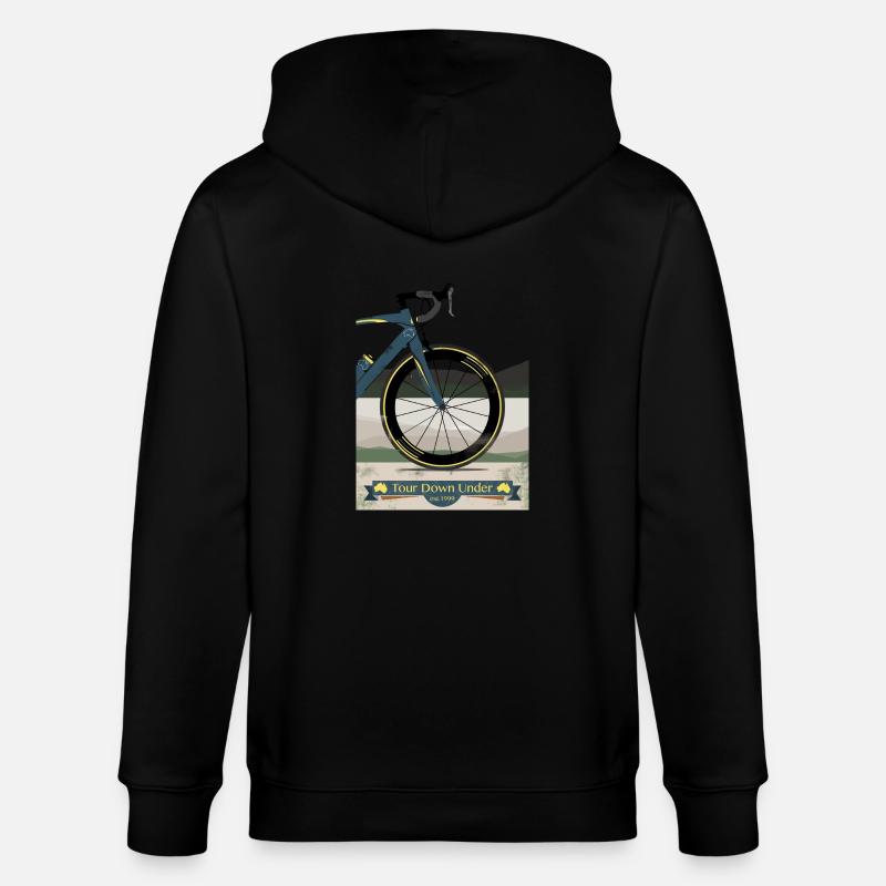 Tour Down Under vélo - Veste à capuche bio CULTIVATOR Stanley/Stella Unisexe - noir