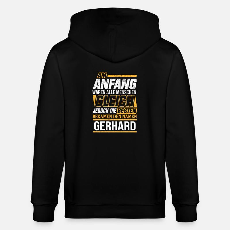 GERHARD - Die Besten - Stanley/Stella Unisex Bio-Kapuzenjacke CULTIVATOR  - Schwarz