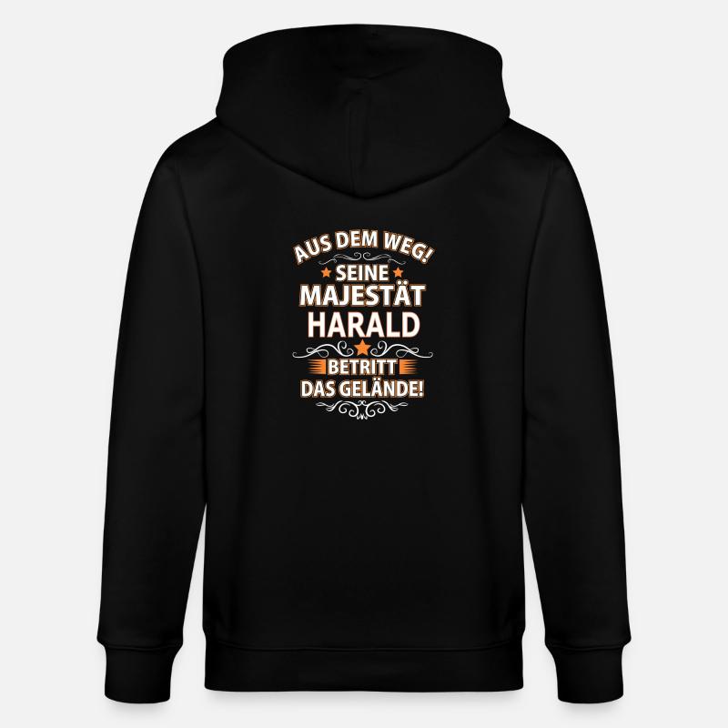 HARALD - Stanley/Stella Unisex Bio-Kapuzenjacke CULTIVATOR  - Schwarz
