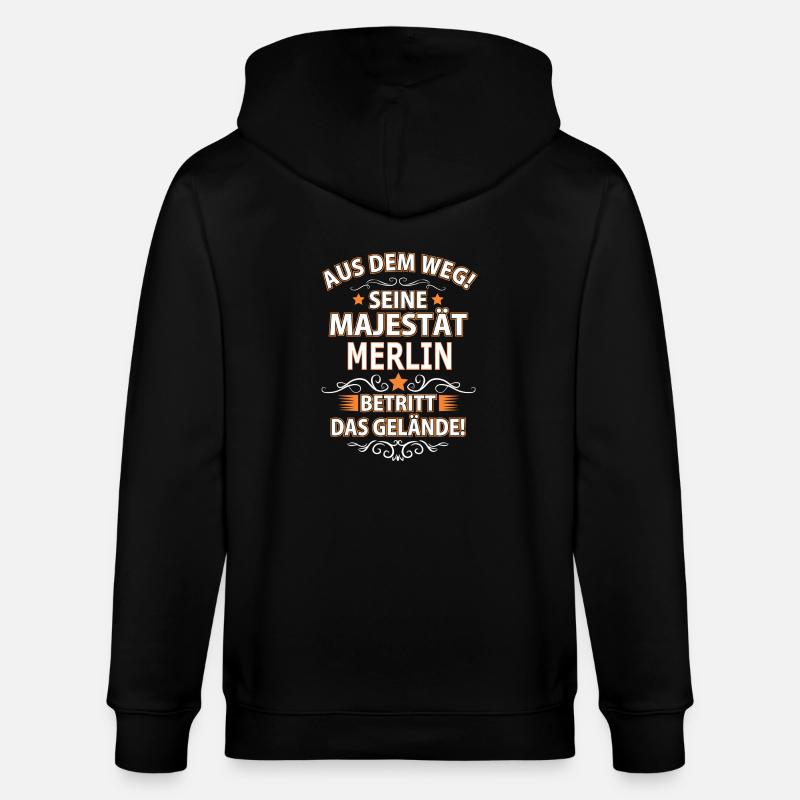 MERLIN - Stanley/Stella Unisex Bio-Kapuzenjacke CULTIVATOR - Schwarz