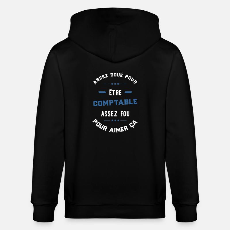 Assez doué comptable - Veste à capuche bio CULTIVATOR Stanley/Stella Unisexe - noir