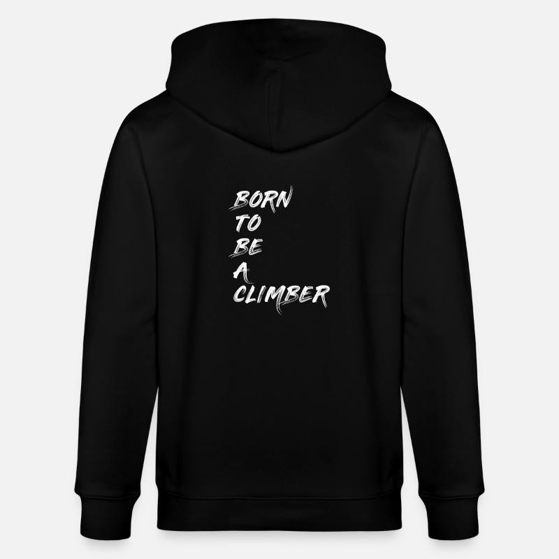 CLIMBER KLETTERER BOULDERER BERGSTEIGER GESCHENK - Stanley/Stella Unisex Bio-Kapuzenjacke CULTIVATOR  - Schwarz