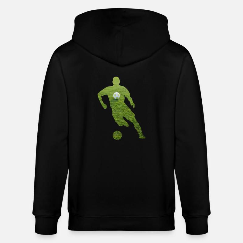 Fussball - Stanley/Stella Unisex Bio-Kapuzenjacke CULTIVATOR - Schwarz