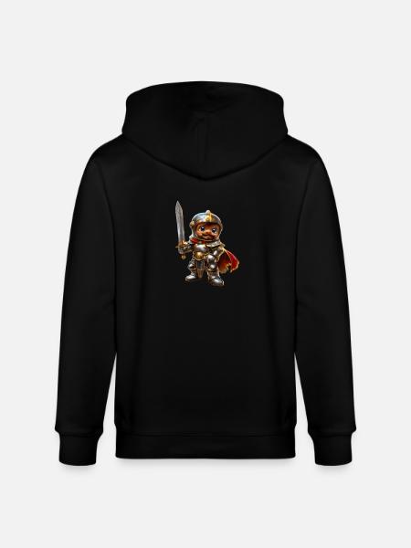 Knight Arthur #lovely toons - Stanley/Stella CULTIVATOR Unisex Organic Hooded Jacket - black
