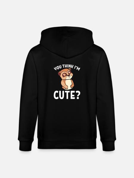 Meerkat - Stanley/Stella CULTIVATOR  Unisex Organic Hooded Jacket - black