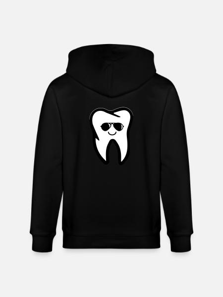 Tooth Sunglasses - Stanley/Stella CULTIVATOR Unisex Organic Hooded Jacket - black