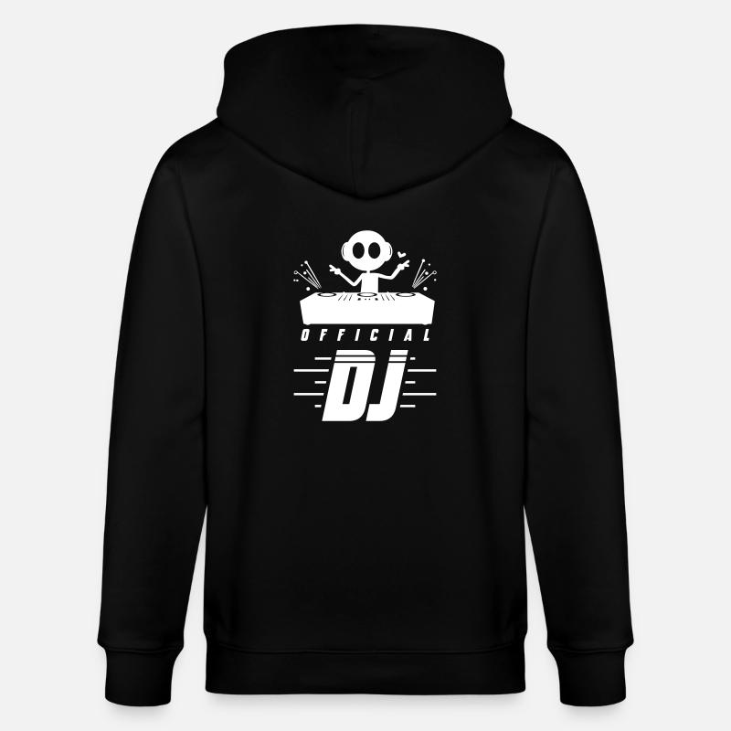 Dj Turntables - Stanley/Stella CULTIVATOR  Unisex Organic Hooded Jacket - black
