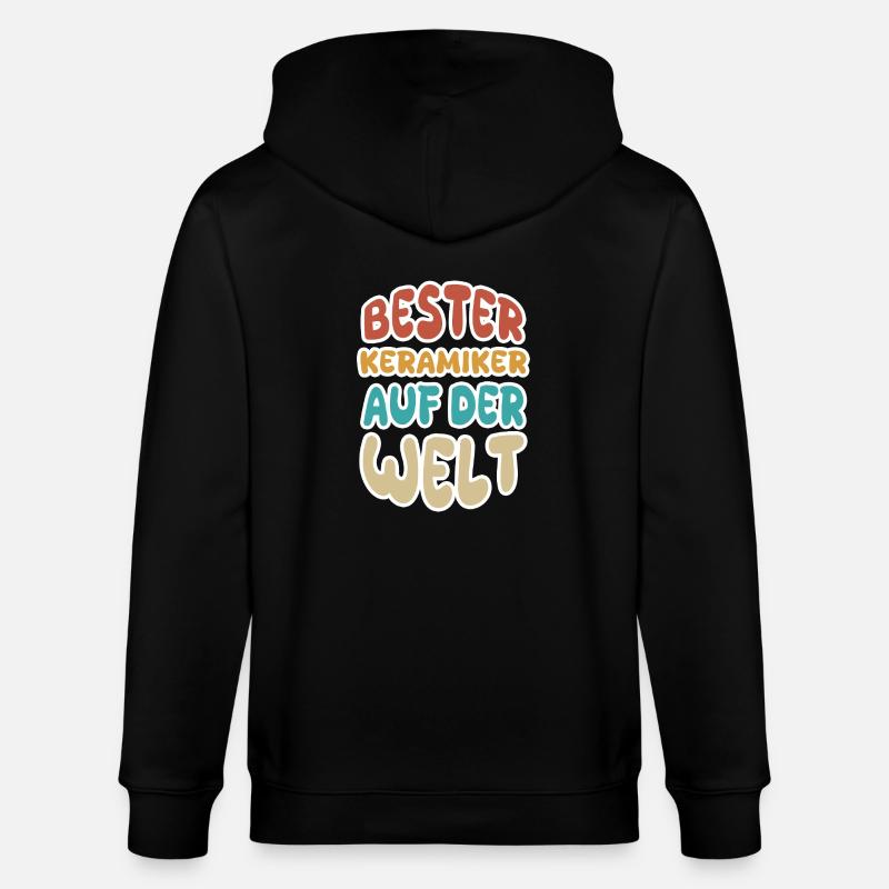 Berufung Keramiker - Stanley/Stella Unisex Bio-Kapuzenjacke CULTIVATOR  - Schwarz