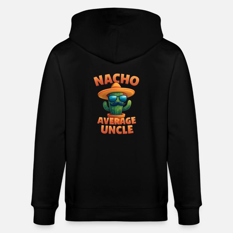 Nacho Average Onkel Kaktus Design - Stanley/Stella Unisex Bio-Kapuzenjacke CULTIVATOR  - Schwarz