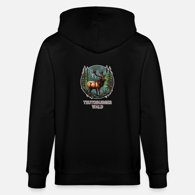 Forêt de Teutoburg - Veste à capuche bio CULTIVATOR Stanley/Stella Unisexe - noir