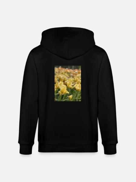 Tulipe Jaune mer - Veste à capuche bio CULTIVATOR Stanley/Stella Unisexe - noir