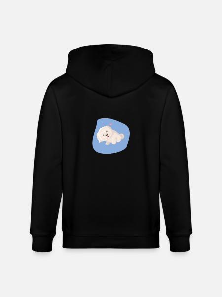 puppy dog eyes - Stanley/Stella CULTIVATOR  Unisex Organic Hooded Jacket - black