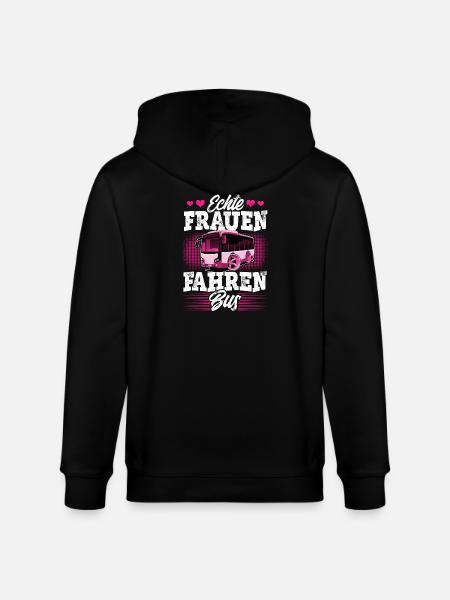 Busfahrerin - Stanley/Stella Unisex Bio-Kapuzenjacke CULTIVATOR  - Schwarz