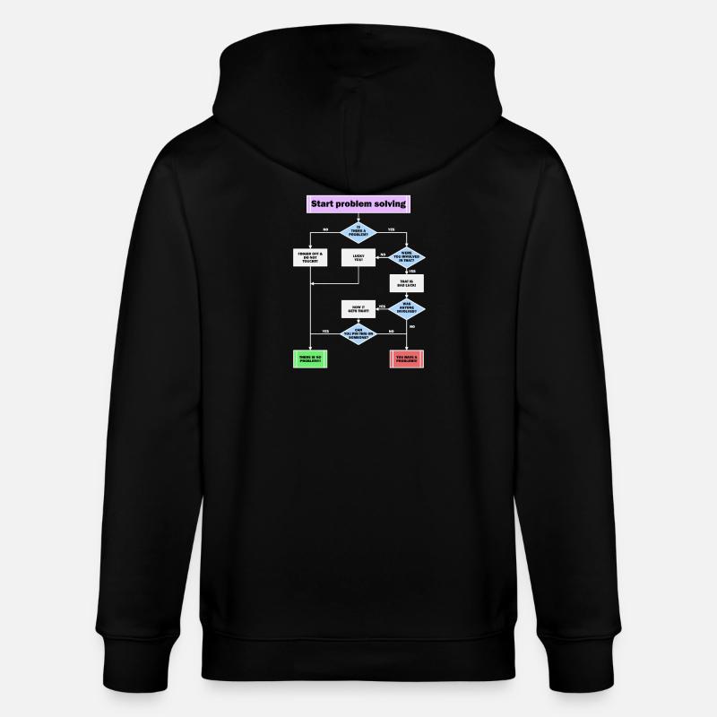 Résolution de problème - Veste à capuche bio CULTIVATOR Stanley/Stella Unisexe - noir