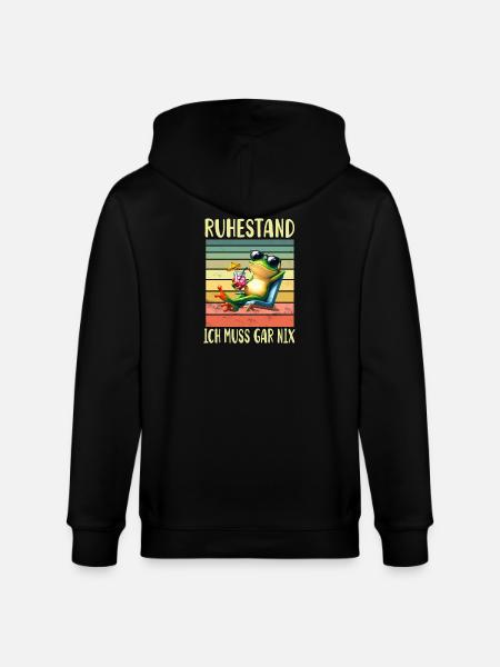 Ruhestand Rentner Pension - Stanley/Stella Unisex Bio-Kapuzenjacke CULTIVATOR - Schwarz