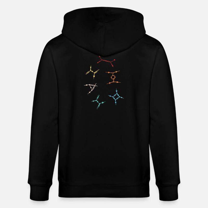 Quantum Physics Quantum Physics Quantum Leap - Stanley/Stella CULTIVATOR  Unisex Organic Hooded Jacket - black