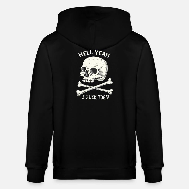 Schädel und Knochen Zehenfetisch - Stanley/Stella Unisex Bio-Kapuzenjacke CULTIVATOR  - Schwarz