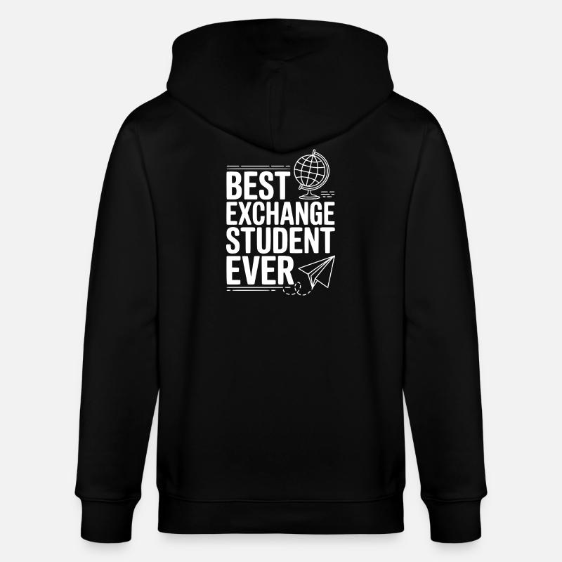 Bester Austauschstudent aller Zeiten - Stanley/Stella Unisex Bio-Kapuzenjacke CULTIVATOR  - Schwarz
