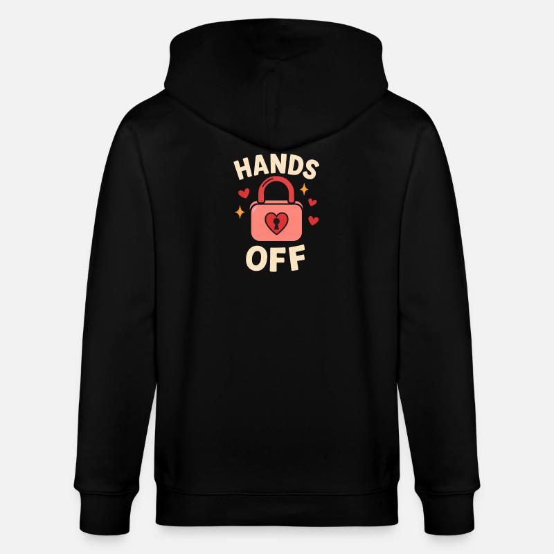 Pas touche – Pas de contact ! - Veste à capuche bio CULTIVATOR Stanley/Stella Unisexe - noir