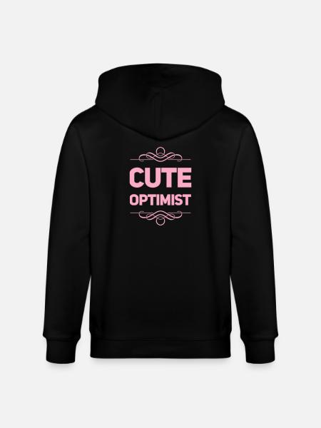 Cute Optimist - Stanley/Stella Unisex Bio-Kapuzenjacke CULTIVATOR  - Schwarz