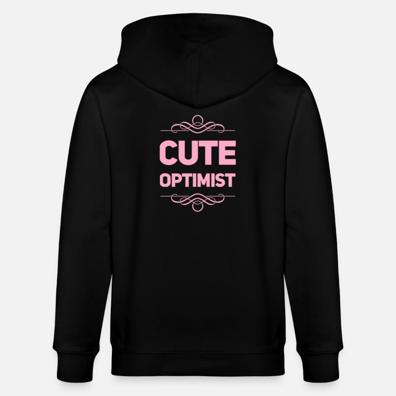 Cute Optimist - Stanley/Stella Unisex Bio-Kapuzenjacke CULTIVATOR  - Schwarz