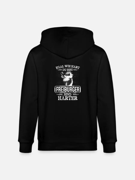 FREIBURGER - sind härter! - Stanley/Stella Unisex Bio-Kapuzenjacke CULTIVATOR  - Schwarz