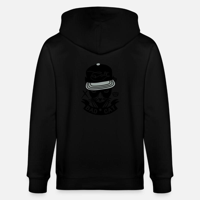 Bad Cat - GeddoCat - Veste à capuche bio CULTIVATOR Stanley/Stella Unisexe - noir