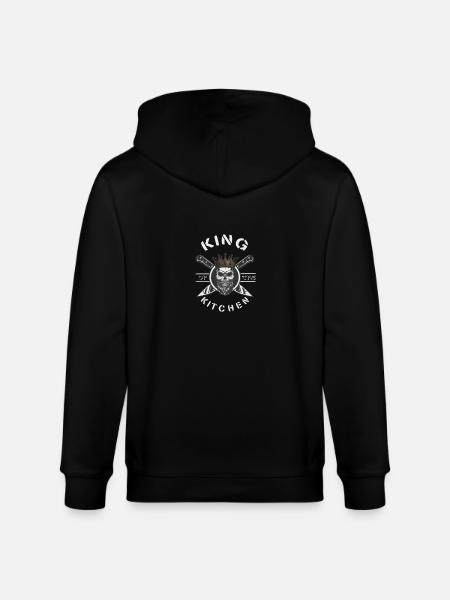 King of the kitchen - Stanley/Stella CULTIVATOR Unisex Organic Hooded Jacket - black