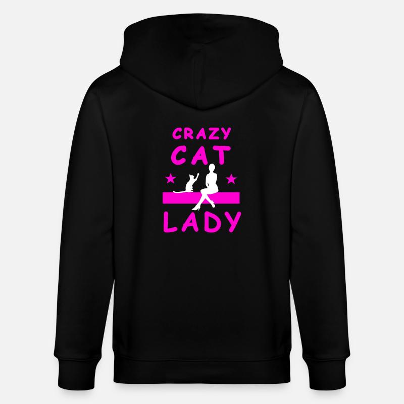 Chat - Veste à capuche bio CULTIVATOR Stanley/Stella Unisexe - noir