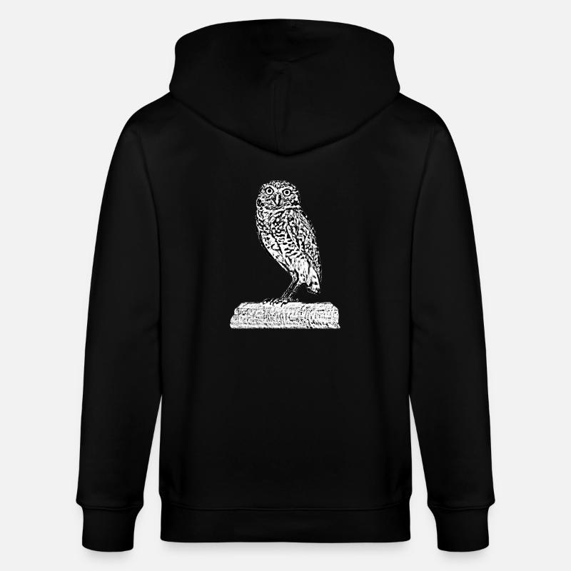 Die Eule - Stanley/Stella Unisex Bio-Kapuzenjacke CULTIVATOR  - Schwarz