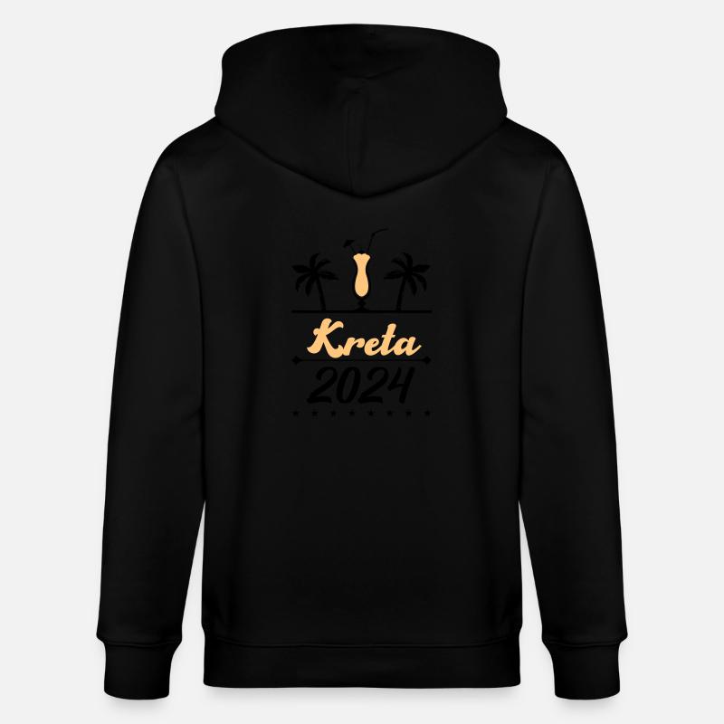 kreta 2024 - Stanley/Stella Unisex Bio-Kapuzenjacke CULTIVATOR  - Schwarz
