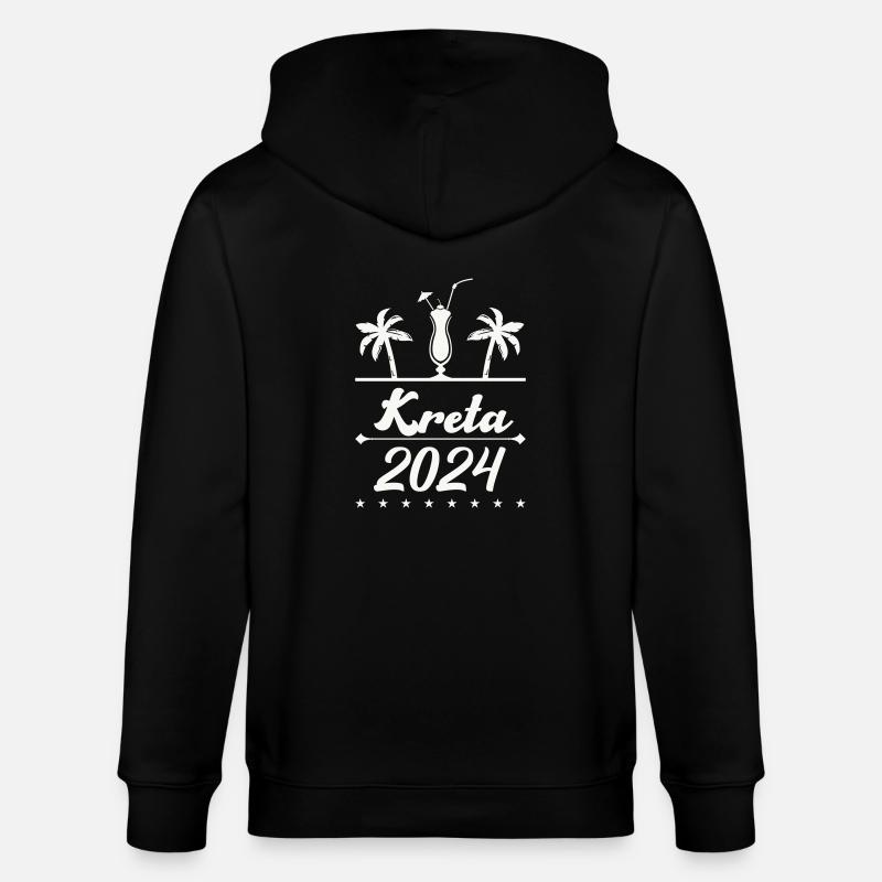 Crète 2024 - Veste à capuche bio CULTIVATOR Stanley/Stella Unisexe - noir
