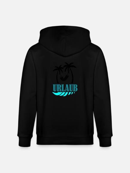 palms relax urlaub - Stanley/Stella Unisex Bio-Kapuzenjacke CULTIVATOR - Schwarz