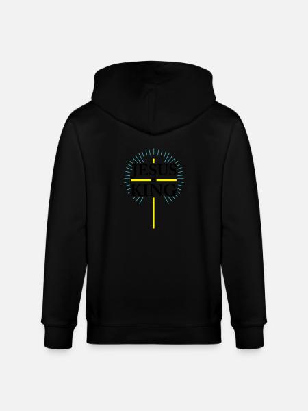 jesus is king - Stanley/Stella Unisex Bio-Kapuzenjacke CULTIVATOR  - Schwarz