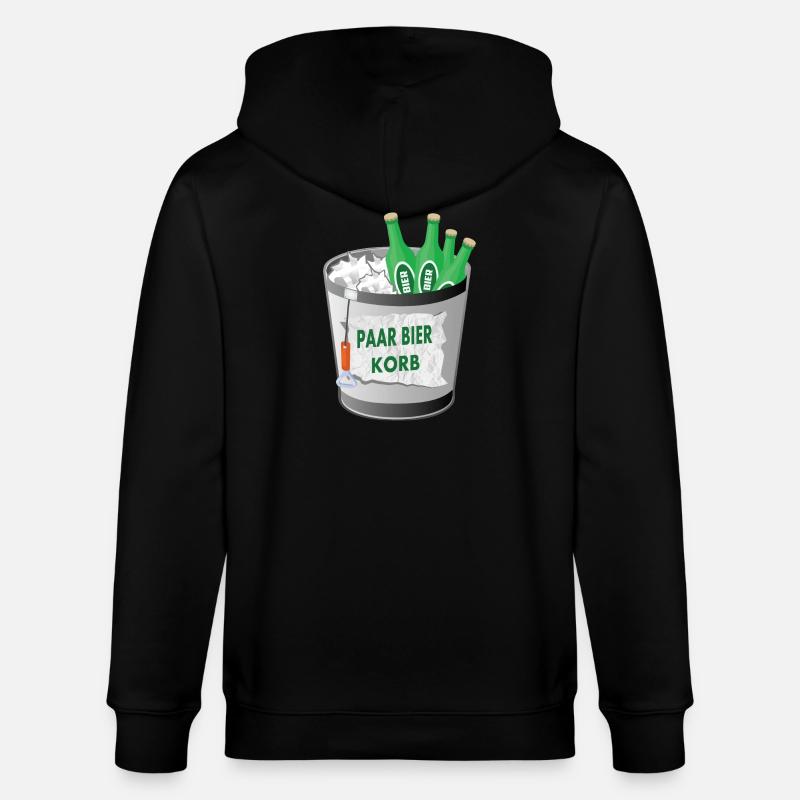 Paar Bier Korb - Stanley/Stella Unisex Bio-Kapuzenjacke CULTIVATOR  - Schwarz