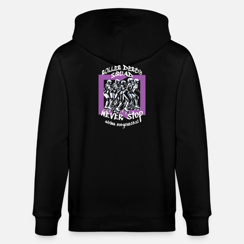 Équipe de roller derby - Veste à capuche bio CULTIVATOR Stanley/Stella Unisexe - noir
