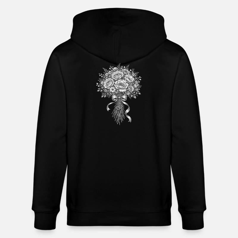 Bouquet de mariée - Veste à capuche bio CULTIVATOR Stanley/Stella Unisexe - noir