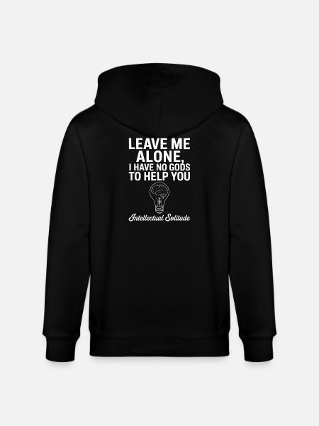 Intellectual Solitude Lightbulb - Stanley/Stella CULTIVATOR Unisex Organic Hooded Jacket - black
