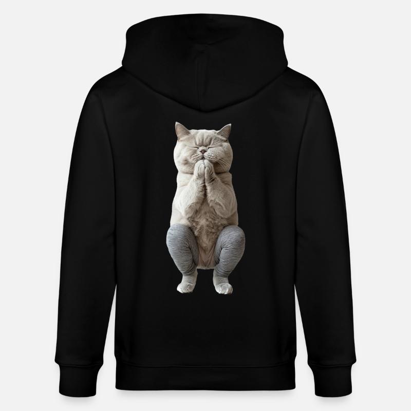 Britisch Kurzhaar - Stanley/Stella Unisex Bio-Kapuzenjacke CULTIVATOR - Schwarz