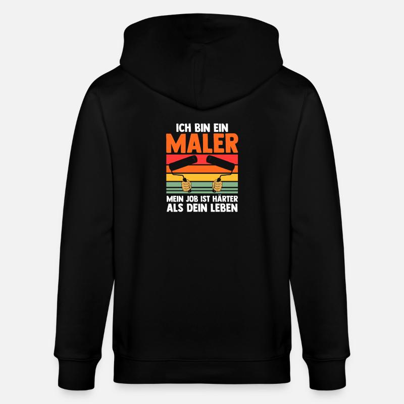 Master Painter Journeyman Painter - Stanley/Stella CULTIVATOR  Unisex Organic Hooded Jacket - black