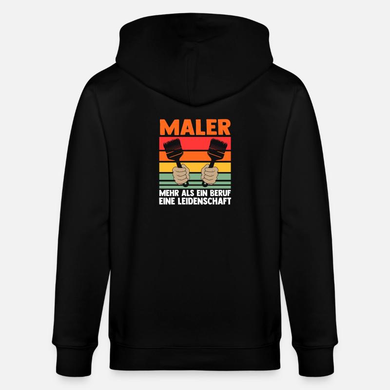 Master Painter Journeyman Painter - Stanley/Stella CULTIVATOR  Unisex Organic Hooded Jacket - black