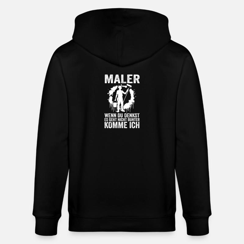 Master Painter Journeyman Painter - Stanley/Stella CULTIVATOR  Unisex Organic Hooded Jacket - black