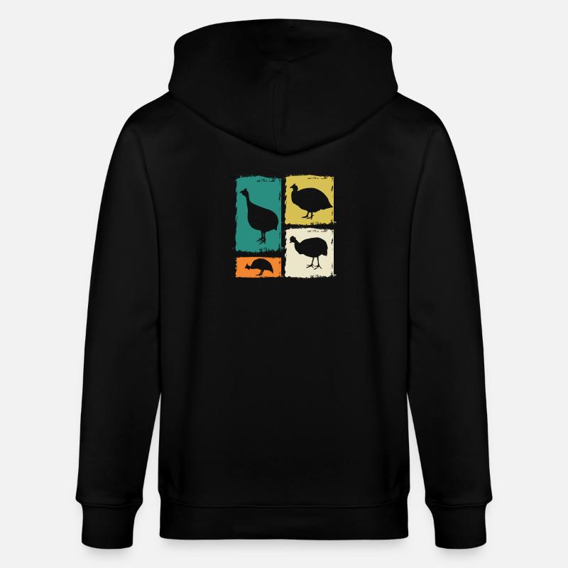 Poules Coq Pintade - Veste à capuche bio CULTIVATOR Stanley/Stella Unisexe - noir