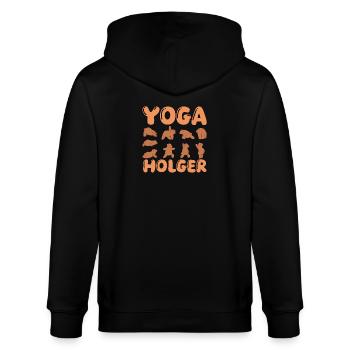 Holger de yoga pour chat - Veste à capuche bio CULTIVATOR Stanley/Stella Unisexe - noir - Dos - Anna (173cm)