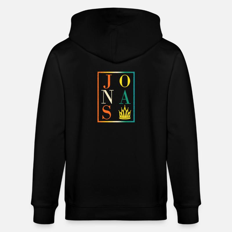 Jonas - Stanley/Stella Unisex Bio-Kapuzenjacke CULTIVATOR  - Schwarz